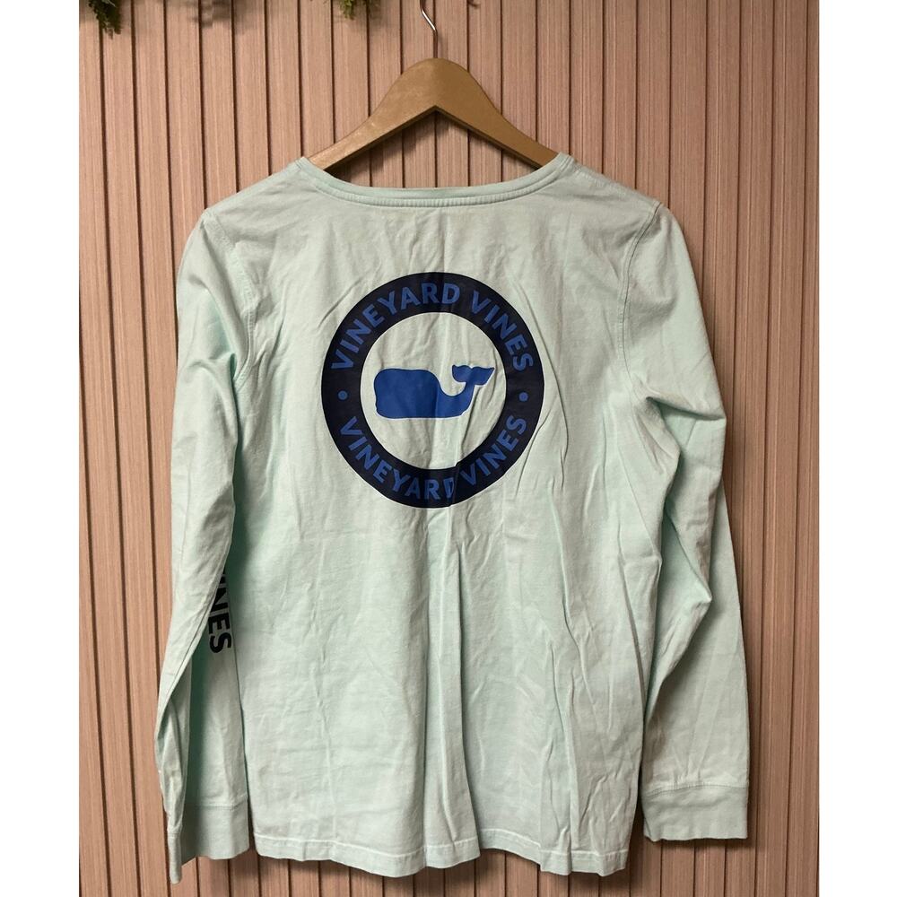 Vineyard Vines Performance Long Sleeve Shirt in Mint Green Size L - Picture 2 of 7